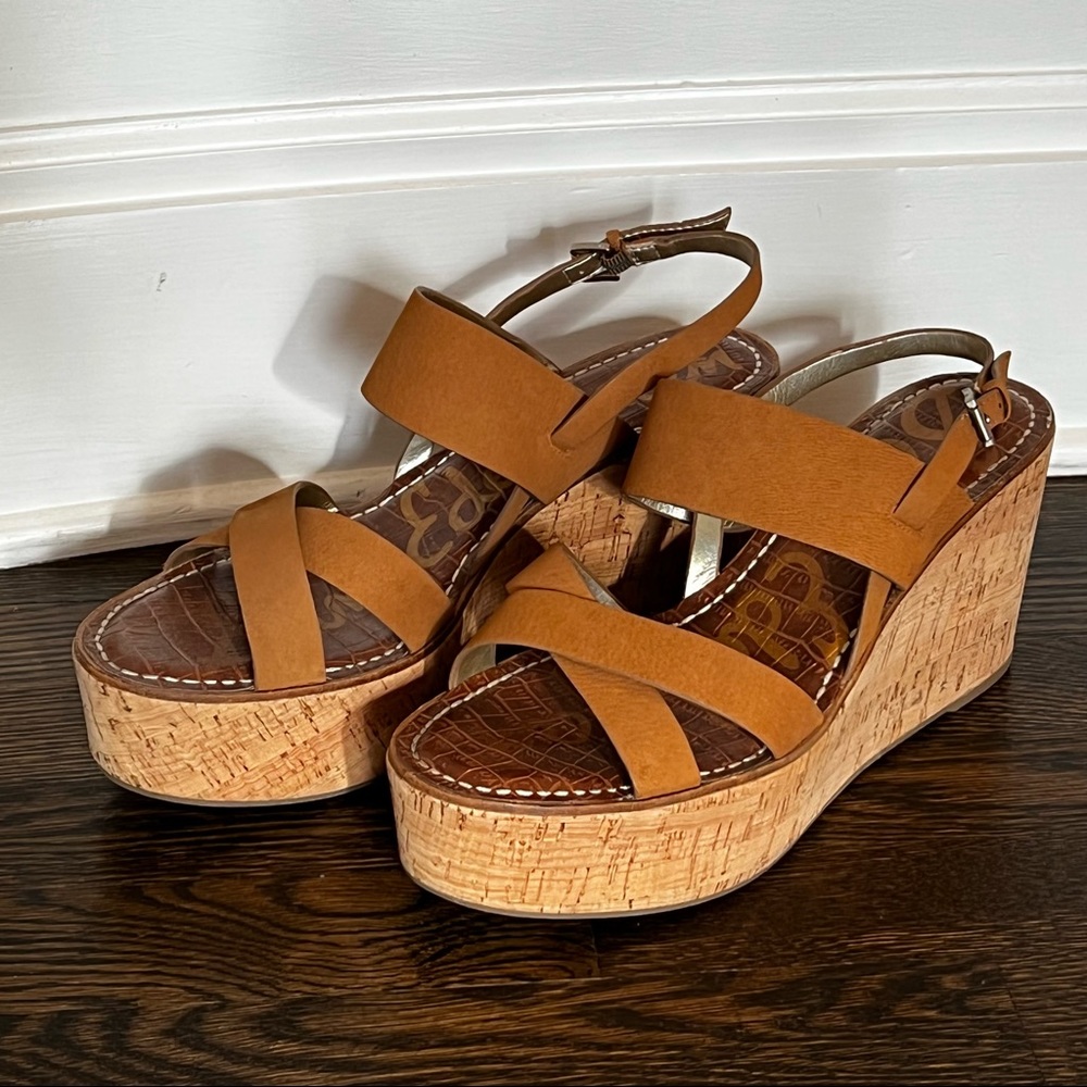 Sam Edelman Cork Wedges Size 11